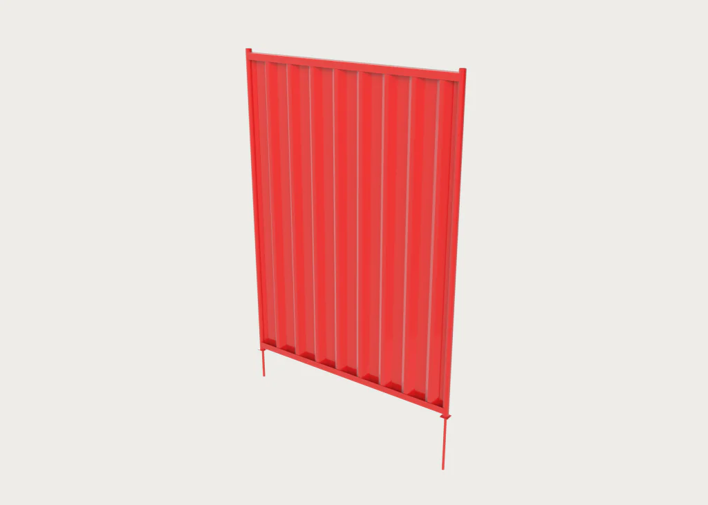 2.4m Hoarding Panel RedGrey BG