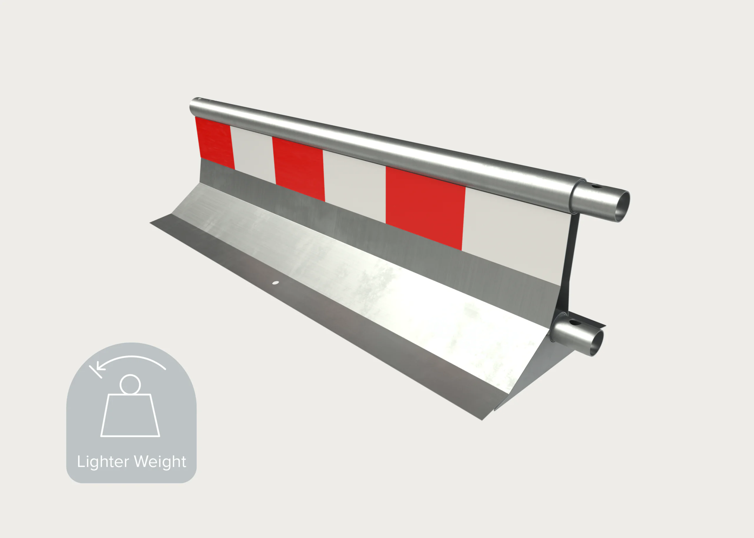 Manta Lite Barrier Unpainted Hi Vis on Grey BG
