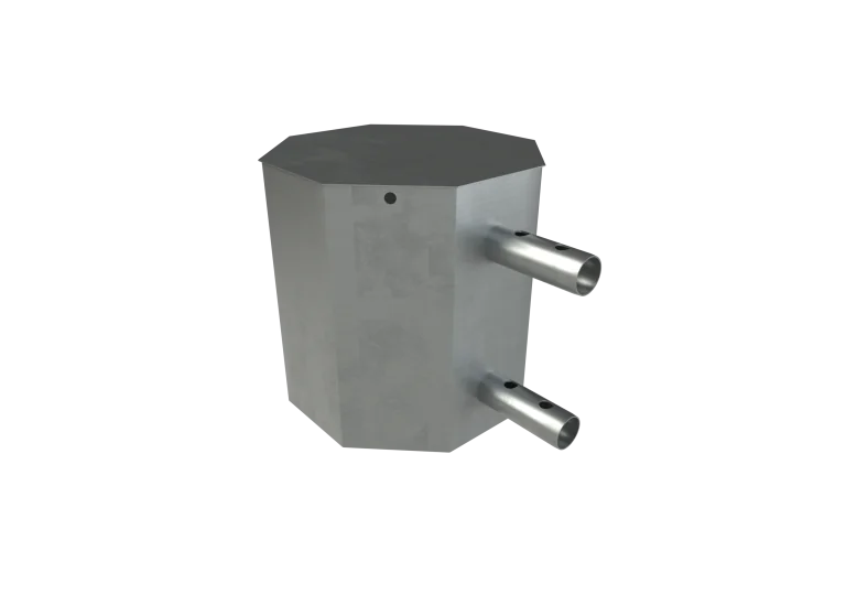 Manta barrier end unit male unpainted