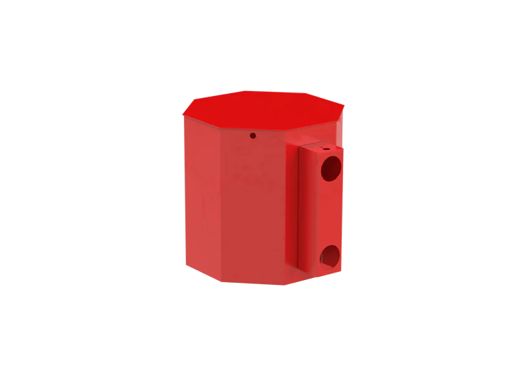 Manta Barrier End Unit Red