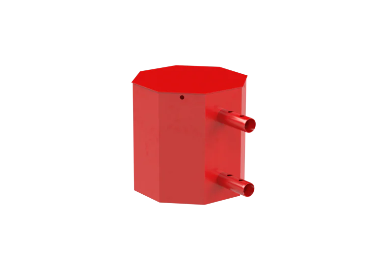 Manta Barrier End Unit Red