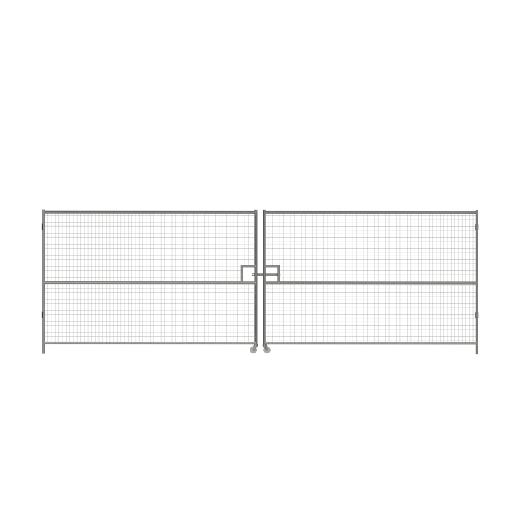 6m wide Mesh Vehicle Gate - 2m high with HD 2inch mesh