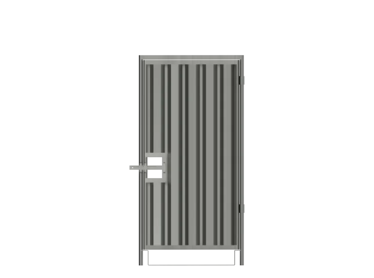 Hoarding Pedestrian Gate Framed - 2m high