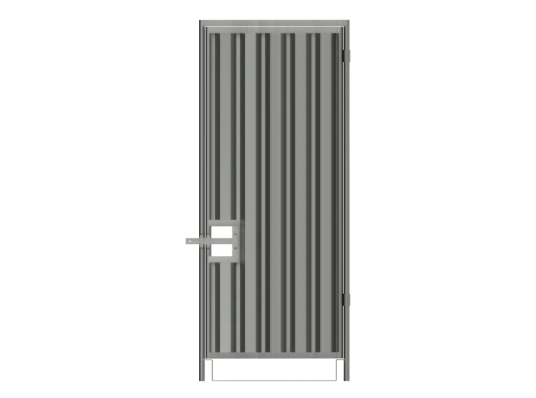 Hoarding Pedestrian Gate Framed - 2.4m high