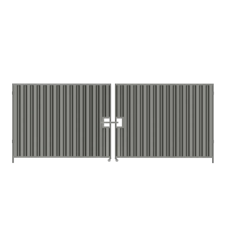 5m wide Hoarding Vehicle Gate - 2m high