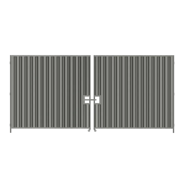 5m wide Hoarding Vehicle Gate - 2.5m high