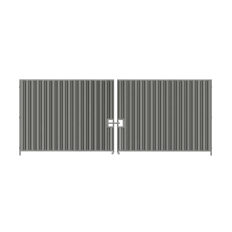 6m wide Hoarding Vehicle Gate - 2.5m high