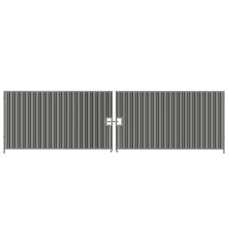 7m wide Hoarding Vehicle Gate - 2m high