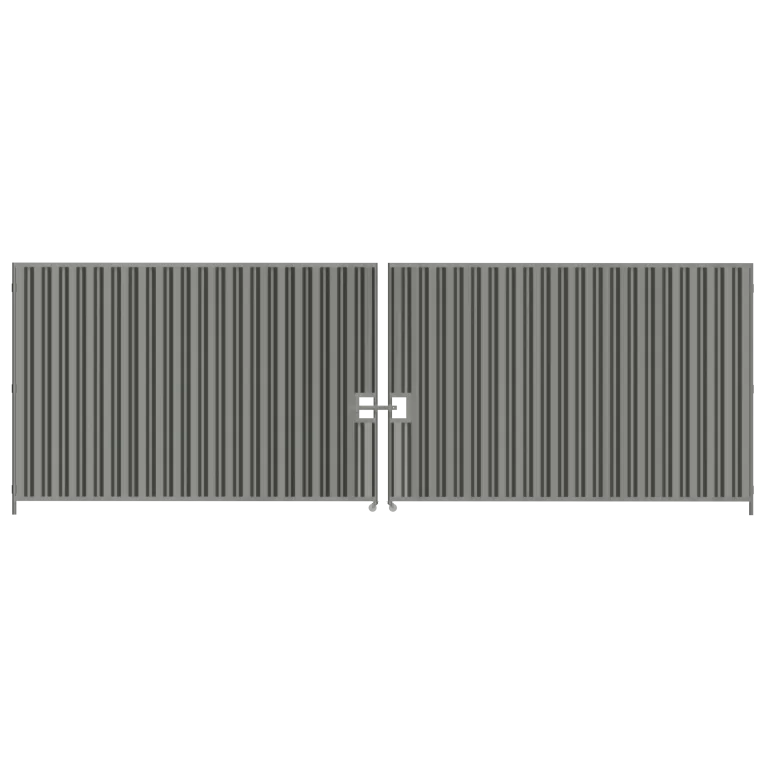 7m wide Hoarding Vehicle Gate - 2.4m high