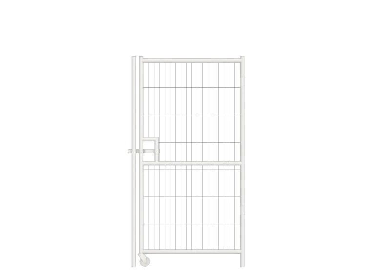 2m Anti-Climb Mesh Pedestrian Gate in white