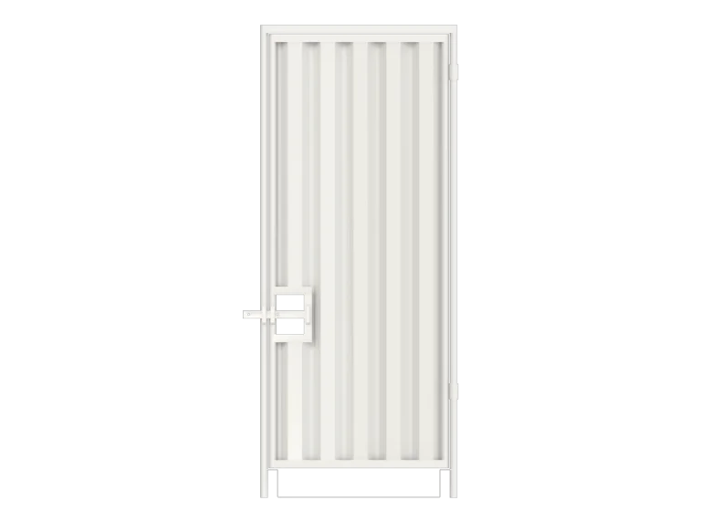 2.4m Hoarding Pedestrian Gate Framed in white