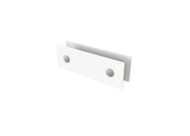 300mm security letterbox cover in powdercoated white