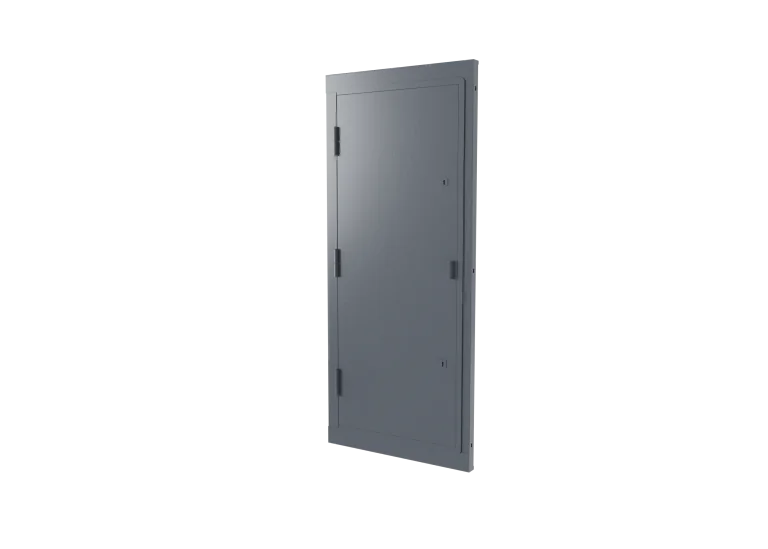 Steel security door 870mm across
