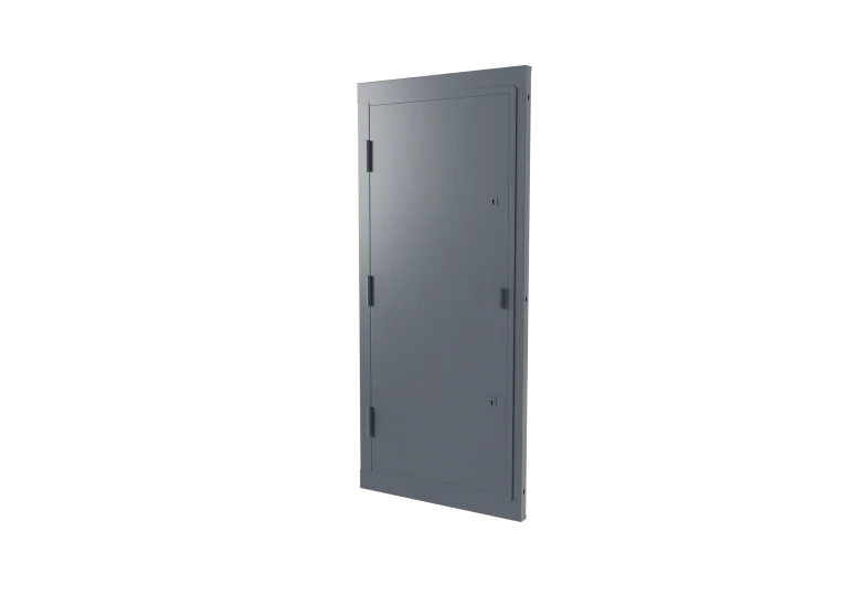 Steel security door 900mm across