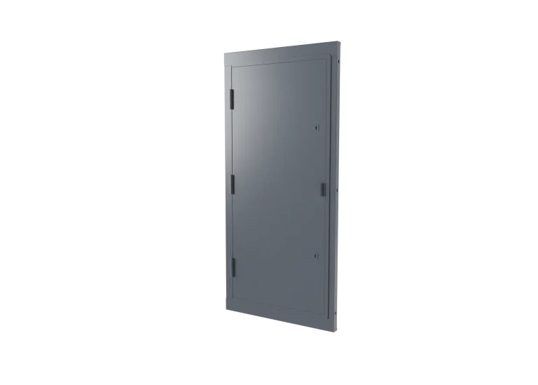 Steel security door 950mm across