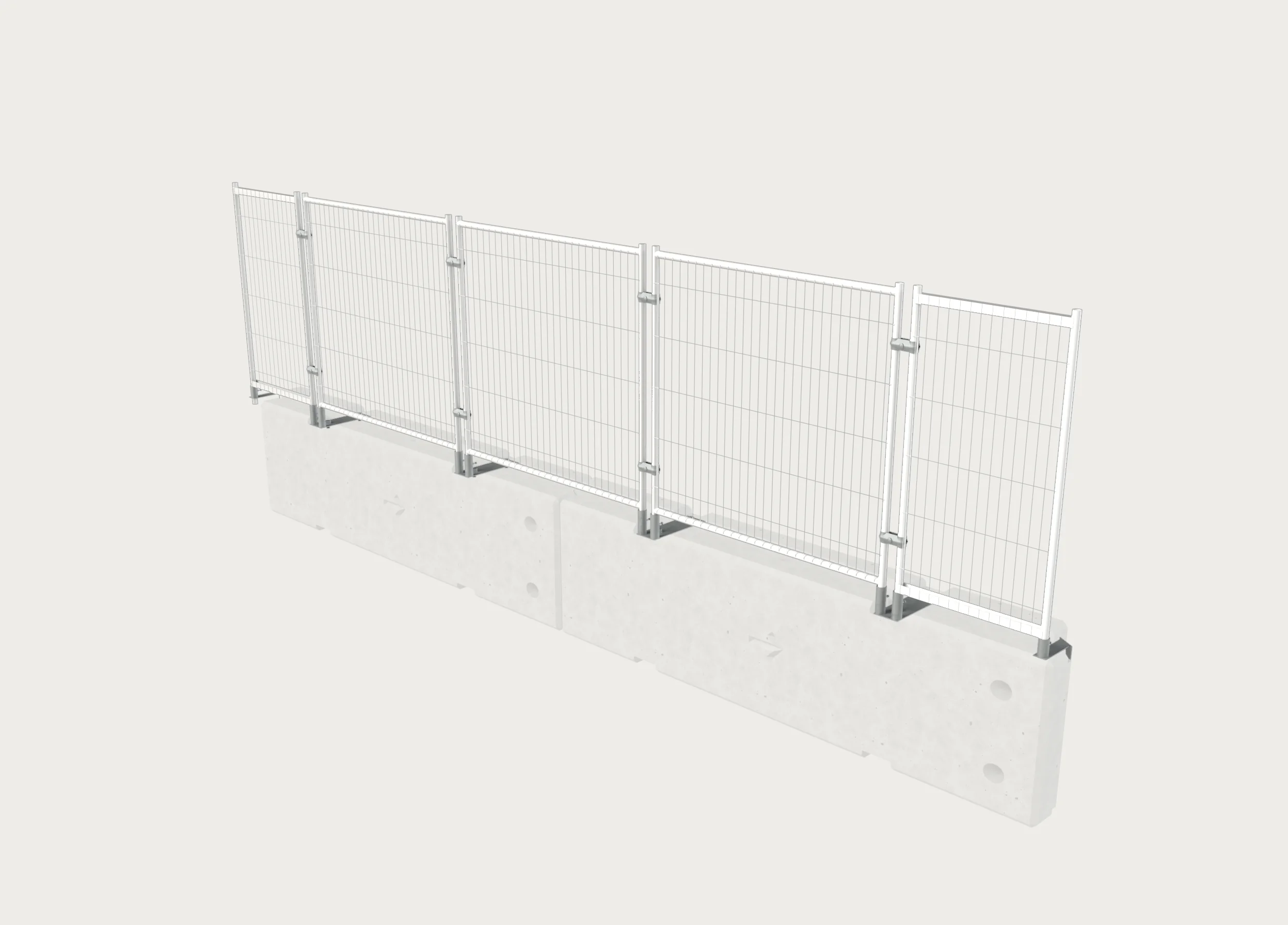 TVCB with 1.5m Anti-Climb Fence shown on grey background