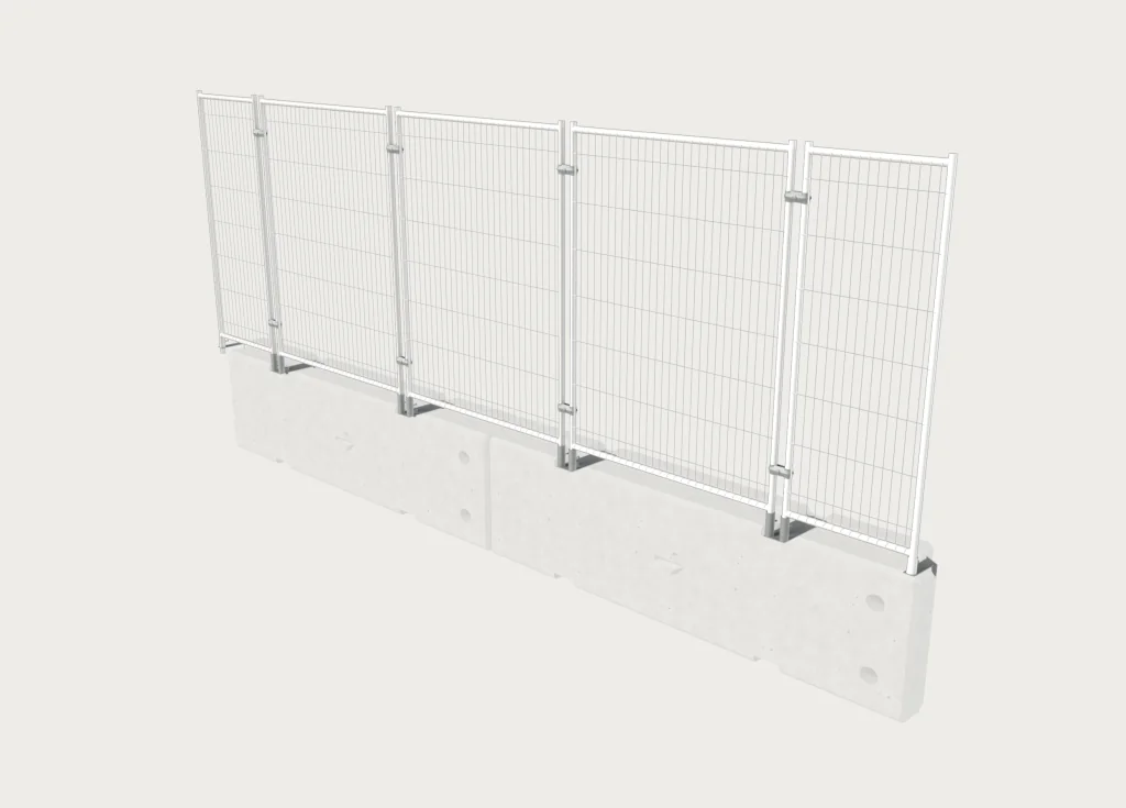 TVCB with 2m Anti-Climb Fence shown on grey background